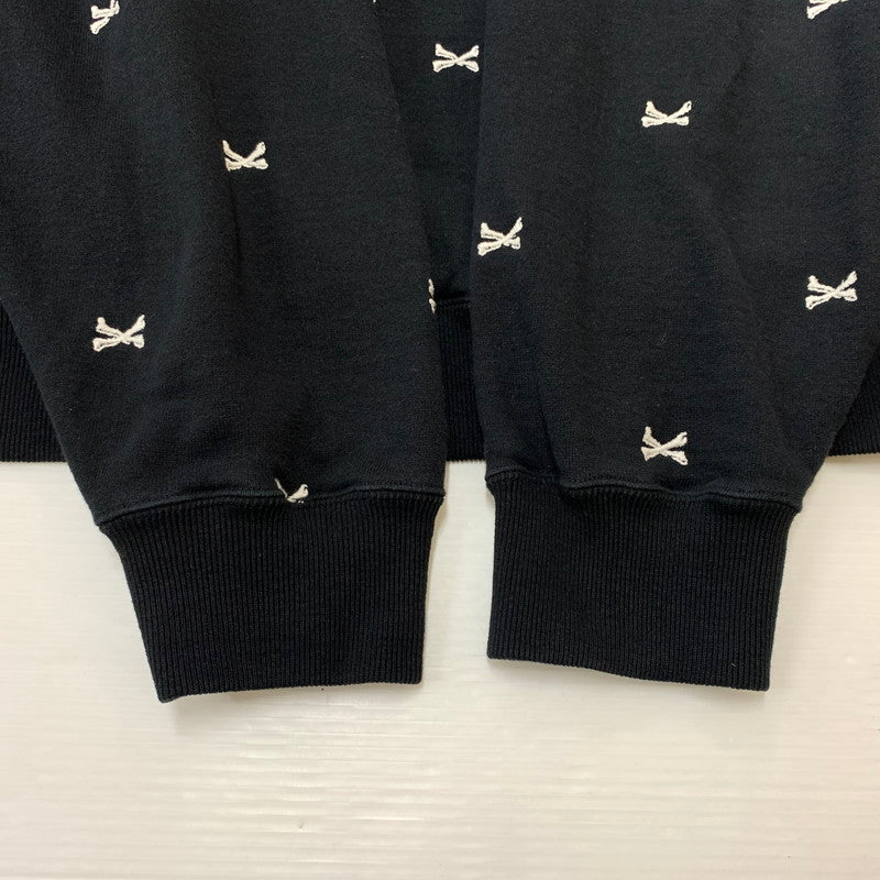 【中古品】【メンズ】 WTAPS ダブルタップス 22AW ACNE HOODY CTPLL TEXTILE 222ATDT-CSM26 クロスボーン フーディ トップス プルオーバーパーカー 142-260429-ko-09-fuzh サイズ：4 カラー：ブラック 万代Net店