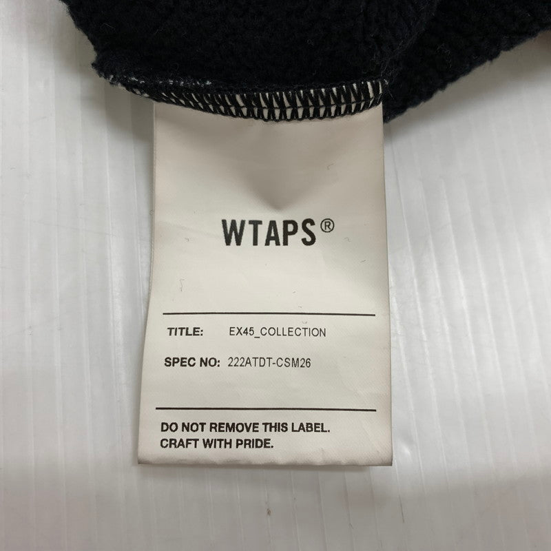 【中古品】【メンズ】 WTAPS ダブルタップス 22AW ACNE HOODY CTPLL TEXTILE 222ATDT-CSM26 クロスボーン フーディ トップス プルオーバーパーカー 142-260429-ko-09-fuzh サイズ：4 カラー：ブラック 万代Net店