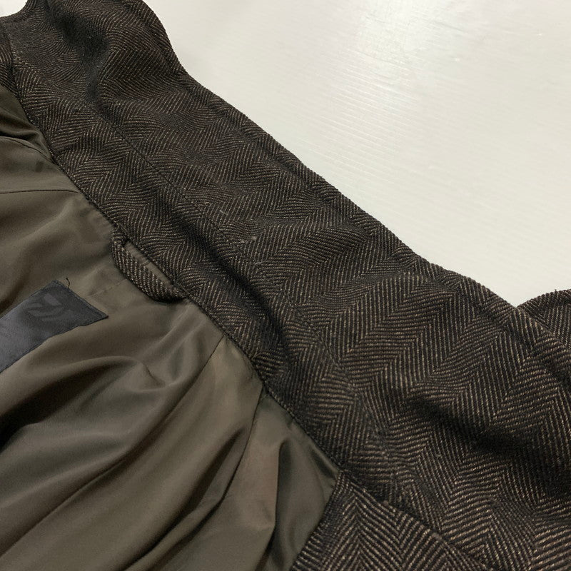 【中古品】【メンズ】 DAIWA ダイワ GORE-TEX INFINIUM TECH TWEED SOUTIEN COLLAR COAT BJ-15021W ゴアテックス インフィニウム テック ツイード サウティエン カラー コート アウター 144-260429-ko-10-tei サイズ：S カラー：ブラウン 万代Net店
