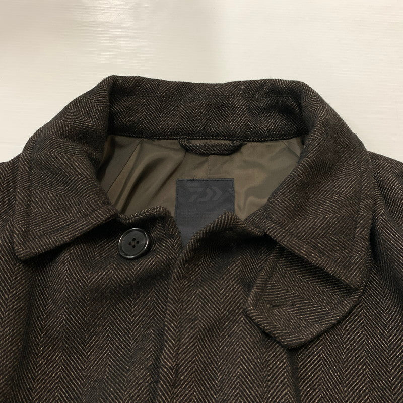 【中古品】【メンズ】 DAIWA ダイワ GORE-TEX INFINIUM TECH TWEED SOUTIEN COLLAR COAT BJ-15021W ゴアテックス インフィニウム テック ツイード サウティエン カラー コート アウター 144-260429-ko-10-tei サイズ：S カラー：ブラウン 万代Net店
