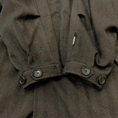 【中古品】【メンズ】 DAIWA ダイワ GORE-TEX INFINIUM TECH TWEED SOUTIEN COLLAR COAT BJ-15021W ゴアテックス インフィニウム テック ツイード サウティエン カラー コート アウター 144-260429-ko-10-tei サイズ：S カラー：ブラウン 万代Net店