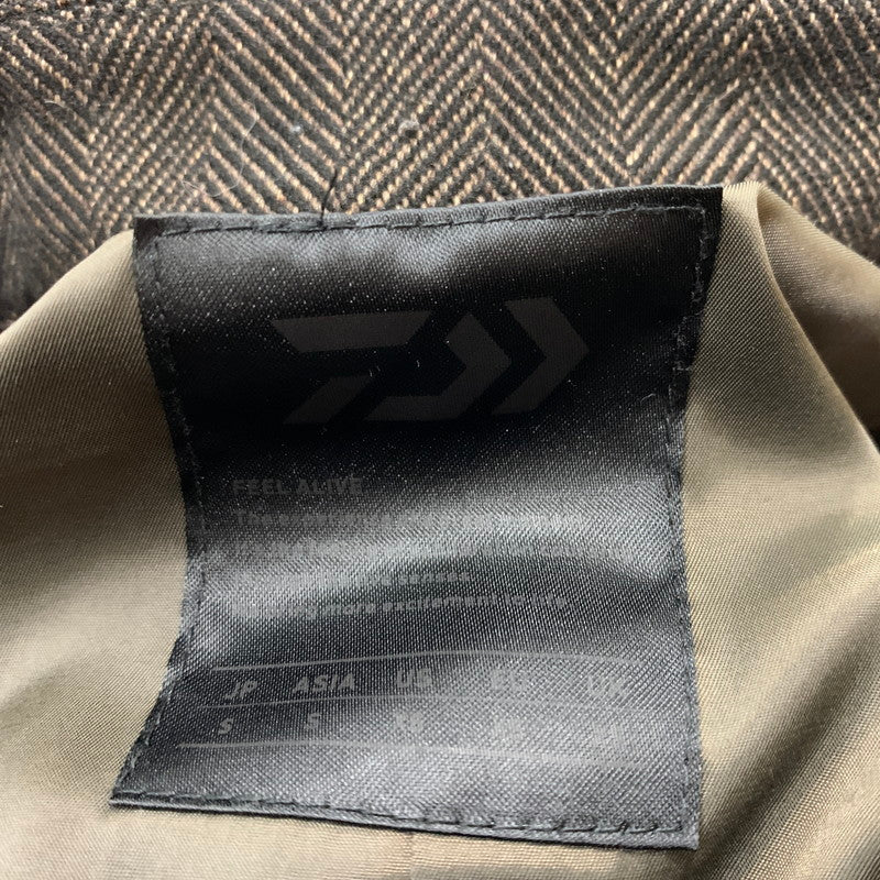 【中古品】【メンズ】 DAIWA ダイワ GORE-TEX INFINIUM TECH TWEED SOUTIEN COLLAR COAT BJ-15021W ゴアテックス インフィニウム テック ツイード サウティエン カラー コート アウター 144-260429-ko-10-tei サイズ：S カラー：ブラウン 万代Net店