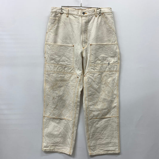 【中古品】【メンズ】 BOWWOW バウワウ FORGE PAINTER PANTS フォージ ペインター パンツ ボトムス ワークパンツ 加工パンツ 151-260504-ko-21-tei サイズ：XXXL カラー：アイボリー/ホワイト 万代Net店