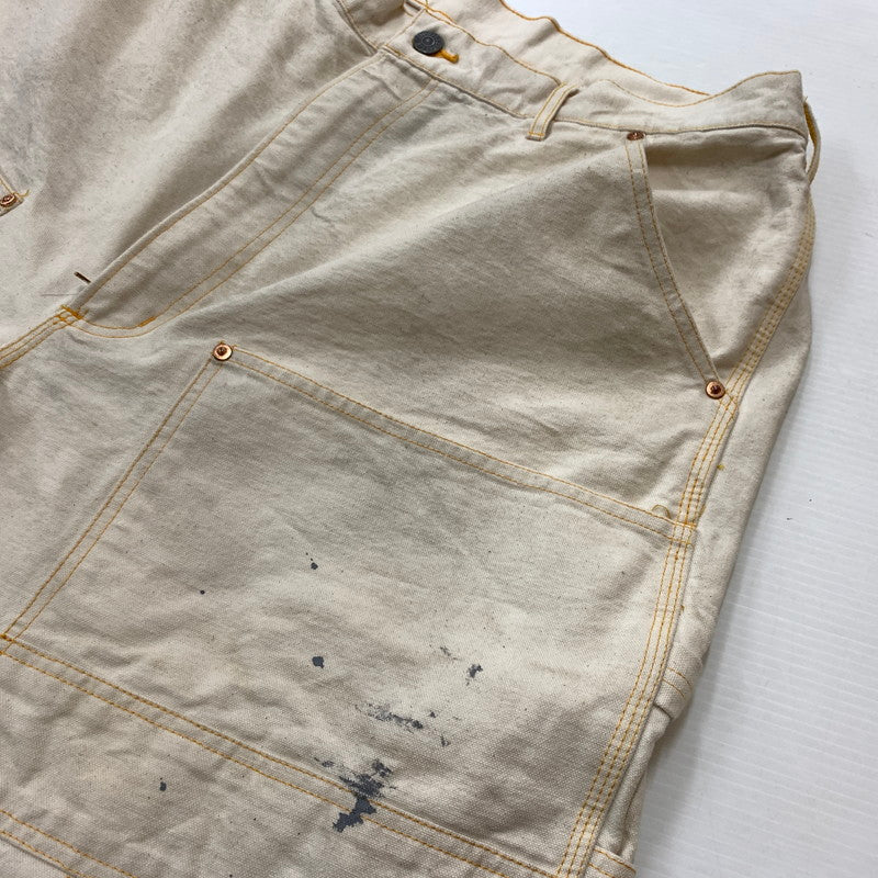 【中古品】【メンズ】 BOWWOW バウワウ FORGE PAINTER PANTS フォージ ペインター パンツ ボトムス ワークパンツ 加工パンツ 151-260504-ko-21-tei サイズ：XXXL カラー：アイボリー/ホワイト 万代Net店
