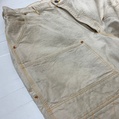 【中古品】【メンズ】 BOWWOW バウワウ FORGE PAINTER PANTS フォージ ペインター パンツ ボトムス ワークパンツ 加工パンツ 151-260504-ko-21-tei サイズ：XXXL カラー：アイボリー/ホワイト 万代Net店