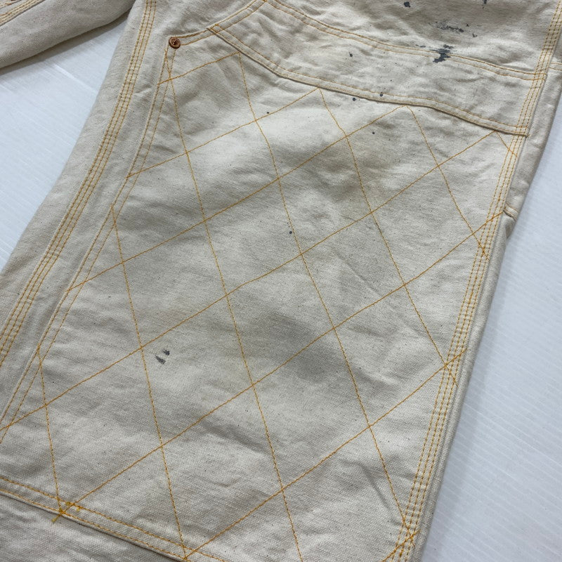 【中古品】【メンズ】 BOWWOW バウワウ FORGE PAINTER PANTS フォージ ペインター パンツ ボトムス ワークパンツ 加工パンツ 151-260504-ko-21-tei サイズ：XXXL カラー：アイボリー/ホワイト 万代Net店