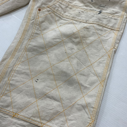 【中古品】【メンズ】 BOWWOW バウワウ FORGE PAINTER PANTS フォージ ペインター パンツ ボトムス ワークパンツ 加工パンツ 151-260504-ko-21-tei サイズ：XXXL カラー：アイボリー/ホワイト 万代Net店
