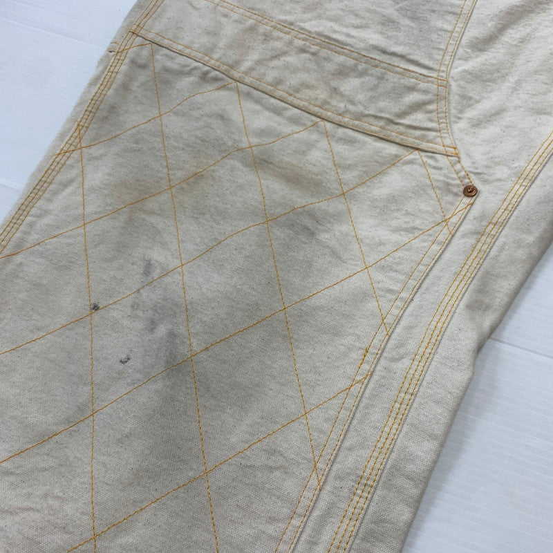 【中古品】【メンズ】 BOWWOW バウワウ FORGE PAINTER PANTS フォージ ペインター パンツ ボトムス ワークパンツ 加工パンツ 151-260504-ko-21-tei サイズ：XXXL カラー：アイボリー/ホワイト 万代Net店