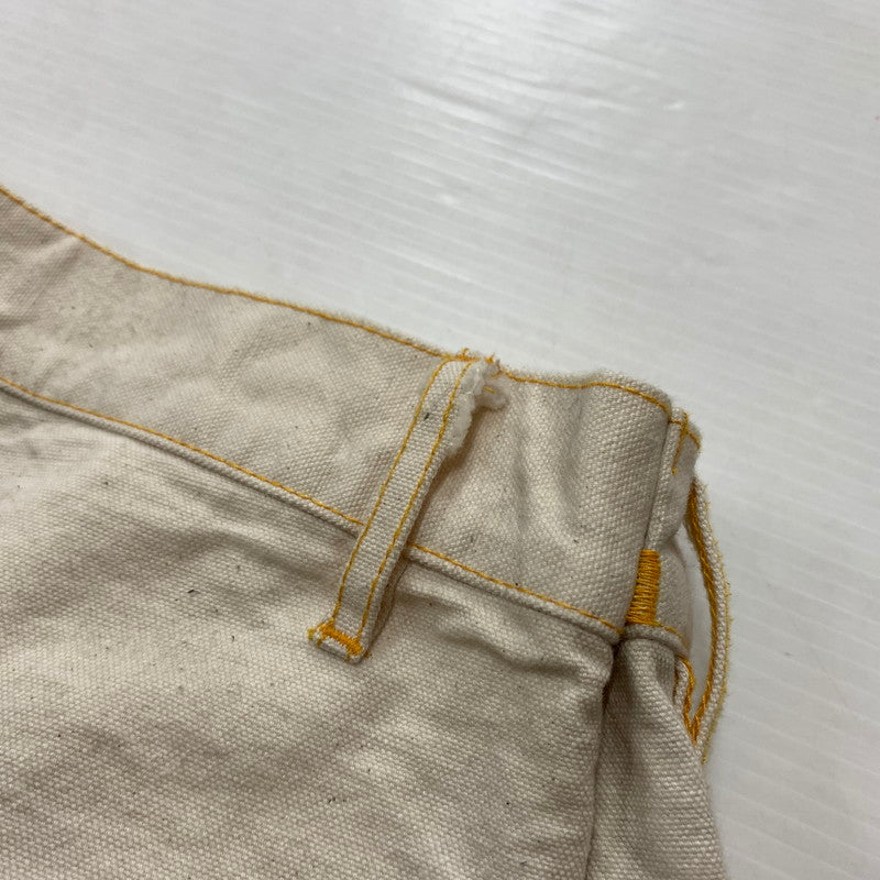【中古品】【メンズ】 BOWWOW バウワウ FORGE PAINTER PANTS フォージ ペインター パンツ ボトムス ワークパンツ 加工パンツ 151-260504-ko-21-tei サイズ：XXXL カラー：アイボリー/ホワイト 万代Net店