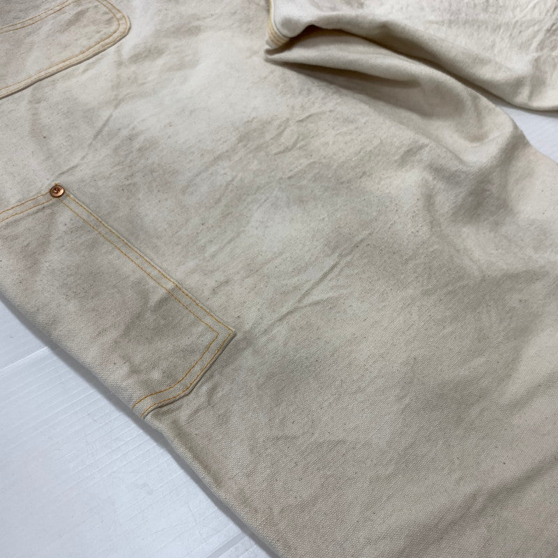 【中古品】【メンズ】 BOWWOW バウワウ FORGE PAINTER PANTS フォージ ペインター パンツ ボトムス ワークパンツ 加工パンツ 151-260504-ko-21-tei サイズ：XXXL カラー：アイボリー/ホワイト 万代Net店