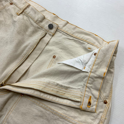 【中古品】【メンズ】 BOWWOW バウワウ FORGE PAINTER PANTS フォージ ペインター パンツ ボトムス ワークパンツ 加工パンツ 151-260504-ko-21-tei サイズ：XXXL カラー：アイボリー/ホワイト 万代Net店