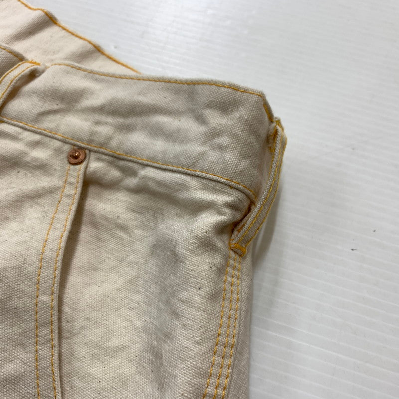 【中古品】【メンズ】 BOWWOW バウワウ FORGE PAINTER PANTS フォージ ペインター パンツ ボトムス ワークパンツ 加工パンツ 151-260504-ko-21-tei サイズ：XXXL カラー：アイボリー/ホワイト 万代Net店