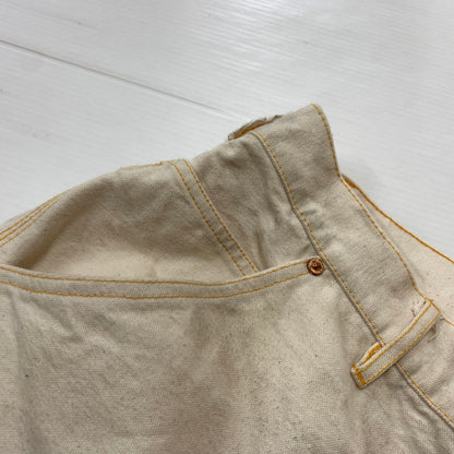 【中古品】【メンズ】 BOWWOW バウワウ FORGE PAINTER PANTS フォージ ペインター パンツ ボトムス ワークパンツ 加工パンツ 151-260504-ko-21-tei サイズ：XXXL カラー：アイボリー/ホワイト 万代Net店