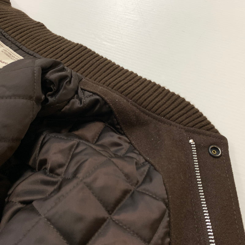 【中古品】【メンズ】 AVIREX アヴィレックス × SKOOKUM スクーカム 別注 コラボ VARSITY JACKET 6112166 バーシティ ジャケット アウター レザー スタジャン 142-260429-ko-06-tei サイズ：L カラー：ブラウン 万代Net店