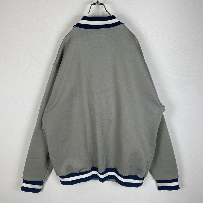 【現状渡し品】【メンズ】 A BATHING APE アベイシングエイプ 90's COLLEGE LOGO BLOUSON 90年代 カレッジロゴ ブルゾン ライトアウター 142-260427-ks-05-tei サイズ：XL/※シミあり カラー：グレー 万代Net店
