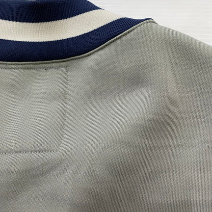 【現状渡し品】【メンズ】 A BATHING APE アベイシングエイプ 90's COLLEGE LOGO BLOUSON 90年代 カレッジロゴ ブルゾン ライトアウター 142-260427-ks-05-tei サイズ：XL/※シミあり カラー：グレー 万代Net店