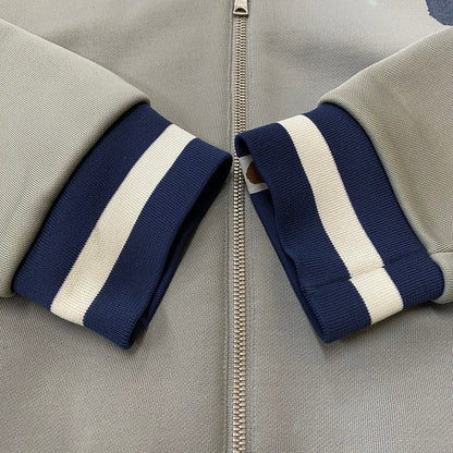 【現状渡し品】【メンズ】 A BATHING APE アベイシングエイプ 90's COLLEGE LOGO BLOUSON 90年代 カレッジロゴ ブルゾン ライトアウター 142-260427-ks-05-tei サイズ：XL/※シミあり カラー：グレー 万代Net店