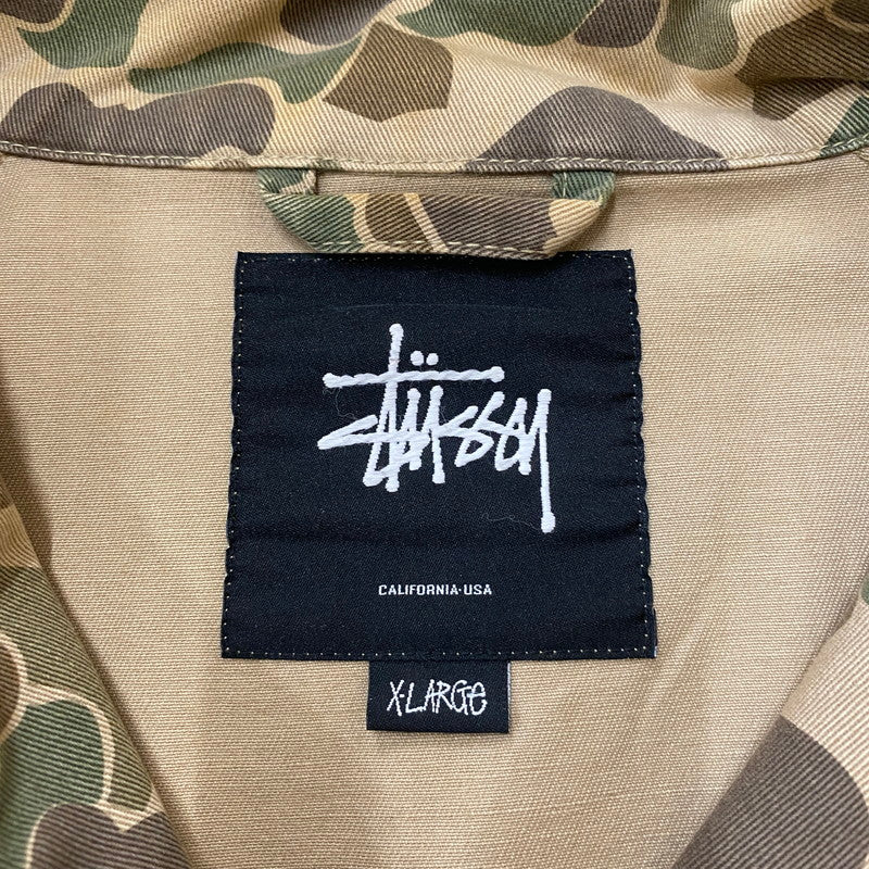 【中古品】【メンズ】 STUSSY ステューシー CAMO MOUNTAIN PARKA カモ マウンテンパーカー ライトアウター 142-260427-ks-06-tei サイズ：XL カラー：カモ 万代Net店