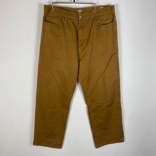 【中古品】【メンズ】 Carhartt WIP カーハート ワークインプログレス SMITH PANT IO25714 スミス パンツ ボトムス 156-260427-ks-16-tei サイズ：36 カラー：ブラウン 万代Net店