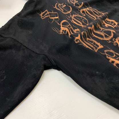 【中古品】【メンズ】 BALENCIAGA バレンシアガ 23AW METAL LOGO HOODIE 739024 TOVD8 メタル ロゴ フーディ トップス プルオーバーパーカー ダメージ加工 141-260429-ko-04-fuzh サイズ：2 カラー：ブラック 万代Net店