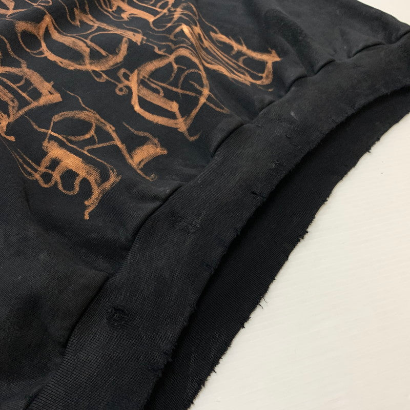 【中古品】【メンズ】 BALENCIAGA バレンシアガ 23AW METAL LOGO HOODIE 739024 TOVD8 メタル ロゴ フーディ トップス プルオーバーパーカー ダメージ加工 141-260429-ko-04-fuzh サイズ：2 カラー：ブラック 万代Net店