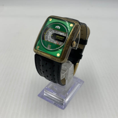 【現状渡し品】【メンズ】 ORIENT オリエント AUTOMATIC SQUARE ERAK-A0 オートマティック スクエア カバンシリーズ 自動巻き腕時計 197-260814-yo-11-tei カラー：ゴールド 万代Net店