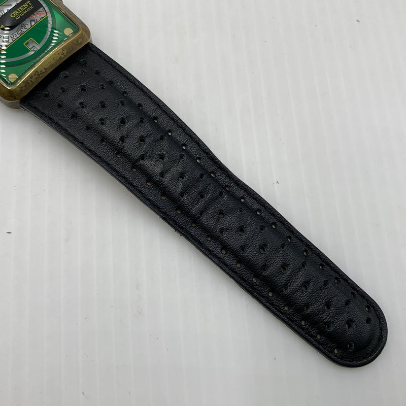 【現状渡し品】【メンズ】 ORIENT オリエント AUTOMATIC SQUARE ERAK-A0 オートマティック スクエア カバンシリーズ 自動巻き腕時計 197-260814-yo-11-tei カラー：ゴールド 万代Net店