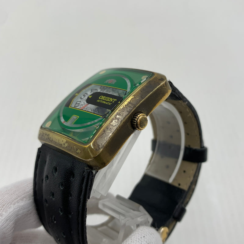 【現状渡し品】【メンズ】 ORIENT オリエント AUTOMATIC SQUARE ERAK-A0 オートマティック スクエア カバンシリーズ 自動巻き腕時計 197-260814-yo-11-tei カラー：ゴールド 万代Net店