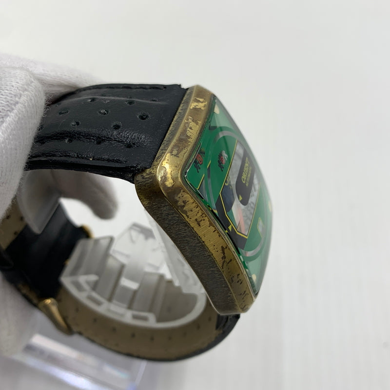 【現状渡し品】【メンズ】 ORIENT オリエント AUTOMATIC SQUARE ERAK-A0 オートマティック スクエア カバンシリーズ 自動巻き腕時計 197-260814-yo-11-tei カラー：ゴールド 万代Net店