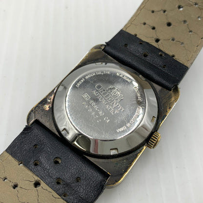 【現状渡し品】【メンズ】 ORIENT オリエント AUTOMATIC SQUARE ERAK-A0 オートマティック スクエア カバンシリーズ 自動巻き腕時計 197-260814-yo-11-tei カラー：ゴールド 万代Net店