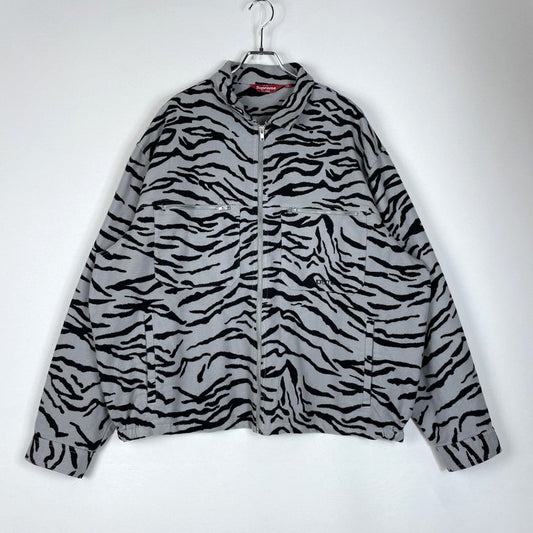 【中古品】【メンズ】 Supreme シュプリーム 25SS MOLESKIN WORK JACKET モールスキン ワークジャケット ライトアウター 149-260502-yo-02-tei サイズ：XXL カラー：ゼブラ 万代Net店