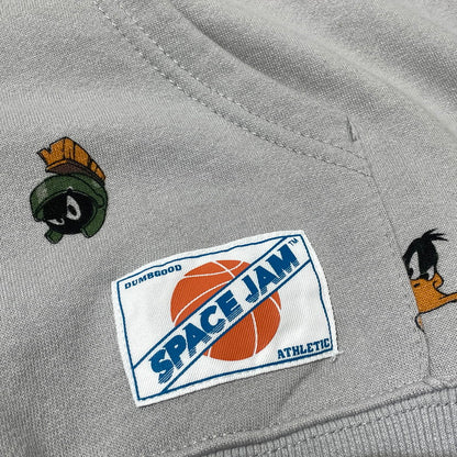 【中古品】【メンズ】 DUMBGOOD ダム グッド × SPACE JAM スペース ジャム 別注コラボ UO EXCLUSIVE ALLOVER PRINT HOOD エクスクルーシヴ オールオーバートップス プルーオーバーパーカー 142-260805-sa-06-tei サイズ：XL カラー：グレー 万代Net店