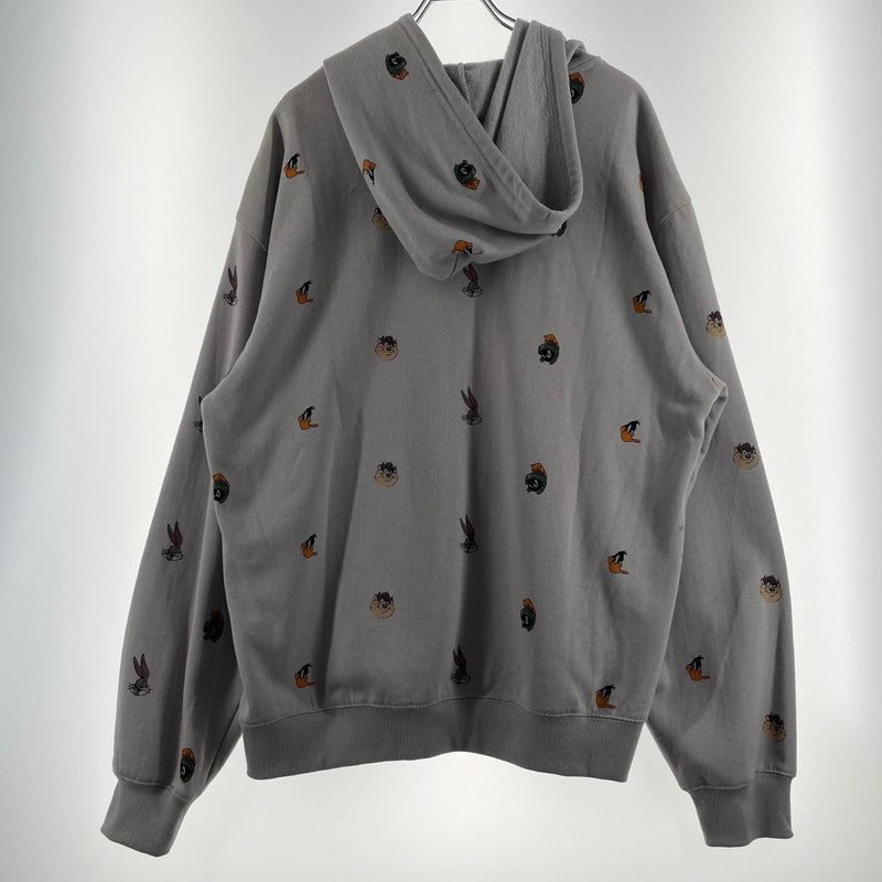 【中古品】【メンズ】 DUMBGOOD ダム グッド × SPACE JAM スペース ジャム 別注コラボ UO EXCLUSIVE ALLOVER PRINT HOOD エクスクルーシヴ オールオーバートップス プルーオーバーパーカー 142-260805-sa-06-tei サイズ：XL カラー：グレー 万代Net店
