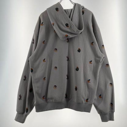 【中古品】【メンズ】 DUMBGOOD ダム グッド × SPACE JAM スペース ジャム 別注コラボ UO EXCLUSIVE ALLOVER PRINT HOOD エクスクルーシヴ オールオーバートップス プルーオーバーパーカー 142-260805-sa-06-tei サイズ：XL カラー：グレー 万代Net店
