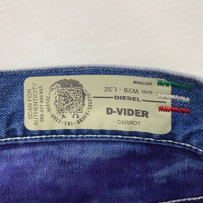 【中古品】【メンズ】 DIESEL ディーゼル D-VIDER CARROT FIT JEANS キャロット フィット ジーンズ ボトムス 152-260427-ks-17-tei サイズ：28 カラー：パープル 万代Net店