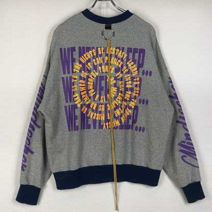 【中古品】【メンズ】 MINDSEEKER マインドシーカー BOX LOGO MIX R OVER SIZE SWEAT SHIRT MS-20SS-15 ボックス ロゴ ミックス アール オーバー サイズ スウェット シャツ トップス トレーナー 142-260702-sa-18-tei サイズ：S カラー：グレー 万代Net店