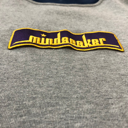 【中古品】【メンズ】 MINDSEEKER マインドシーカー BOX LOGO MIX R OVER SIZE SWEAT SHIRT MS-20SS-15 ボックス ロゴ ミックス アール オーバー サイズ スウェット シャツ トップス トレーナー 142-260702-sa-18-tei サイズ：S カラー：グレー 万代Net店