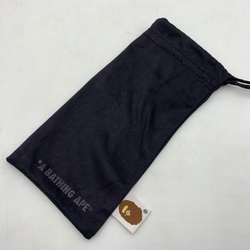 【中古品】【メンズ】 A BATHING APE アベイシングエイプ SUNGLASSES BS13018 サングラス アイウェア アクセサリー 202-260503-ko-02-tei サイズ：58/19 145 カラー：クリアブラック 万代Net店