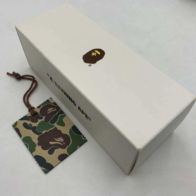 【中古品】【メンズ】 A BATHING APE アベイシングエイプ SUNGLASSES BS13018 サングラス アイウェア アクセサリー 202-260503-ko-02-tei サイズ：58/19 145 カラー：クリアブラック 万代Net店
