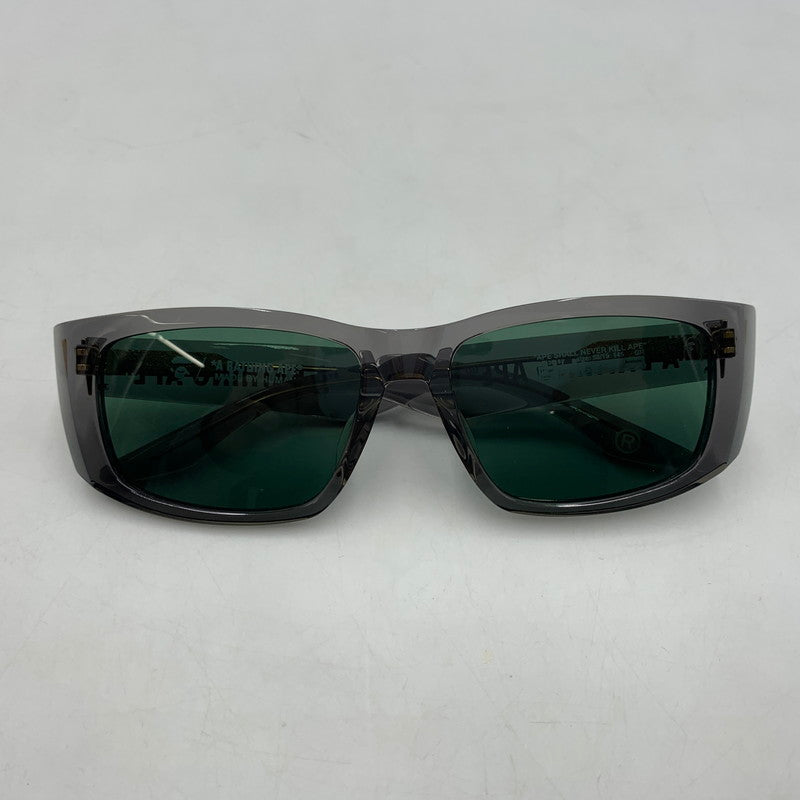 【中古品】【メンズ】 A BATHING APE アベイシングエイプ SUNGLASSES BS13018 サングラス アイウェア アクセサリー 202-260503-ko-02-tei サイズ：58/19 145 カラー：クリアブラック 万代Net店