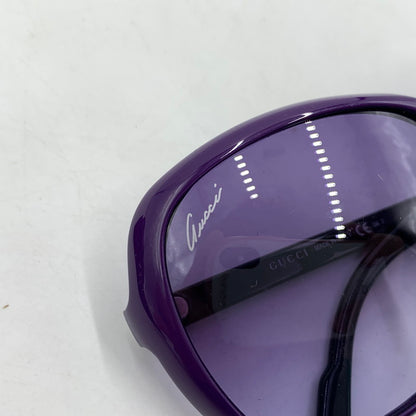 【中古品】【メンズ】 GUCCI グッチ GG3171 ウェブストライプ シェリーライン サングラス アイウェア アクセサリー 203-260503-ko-13-tei サイズ：59□15-135 カラー：パープル 万代Net店