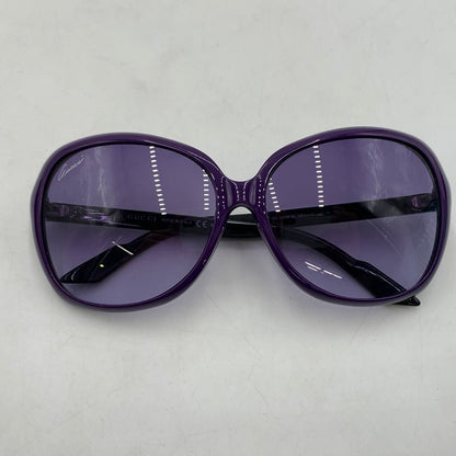 【中古品】【メンズ】 GUCCI グッチ GG3171 ウェブストライプ シェリーライン サングラス アイウェア アクセサリー 203-260503-ko-13-tei サイズ：59□15-135 カラー：パープル 万代Net店