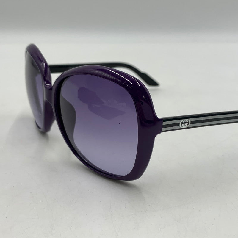 【中古品】【メンズ】 GUCCI グッチ GG3171 ウェブストライプ シェリーライン サングラス アイウェア アクセサリー 203-260503-ko-13-tei サイズ：59□15-135 カラー：パープル 万代Net店