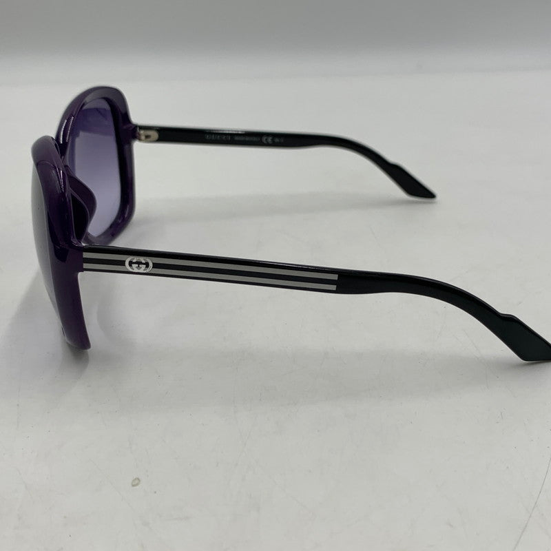【中古品】【メンズ】 GUCCI グッチ GG3171 ウェブストライプ シェリーライン サングラス アイウェア アクセサリー 203-260503-ko-13-tei サイズ：59□15-135 カラー：パープル 万代Net店