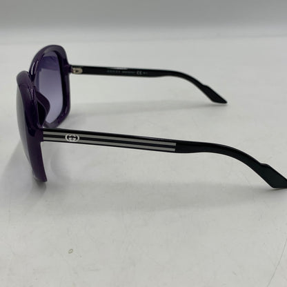 【中古品】【メンズ】 GUCCI グッチ GG3171 ウェブストライプ シェリーライン サングラス アイウェア アクセサリー 203-260503-ko-13-tei サイズ：59□15-135 カラー：パープル 万代Net店