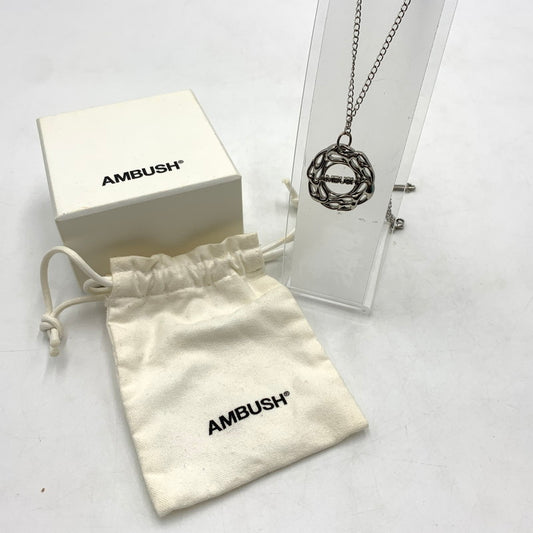 【中古品】【メンズ】 AMBUSH アンブッシュ FLAME NECKLACE フレイム ネックレス アクセサリー 合金メッキ 192-260503-ko-04-tei カラー：シルバー 万代Net店
