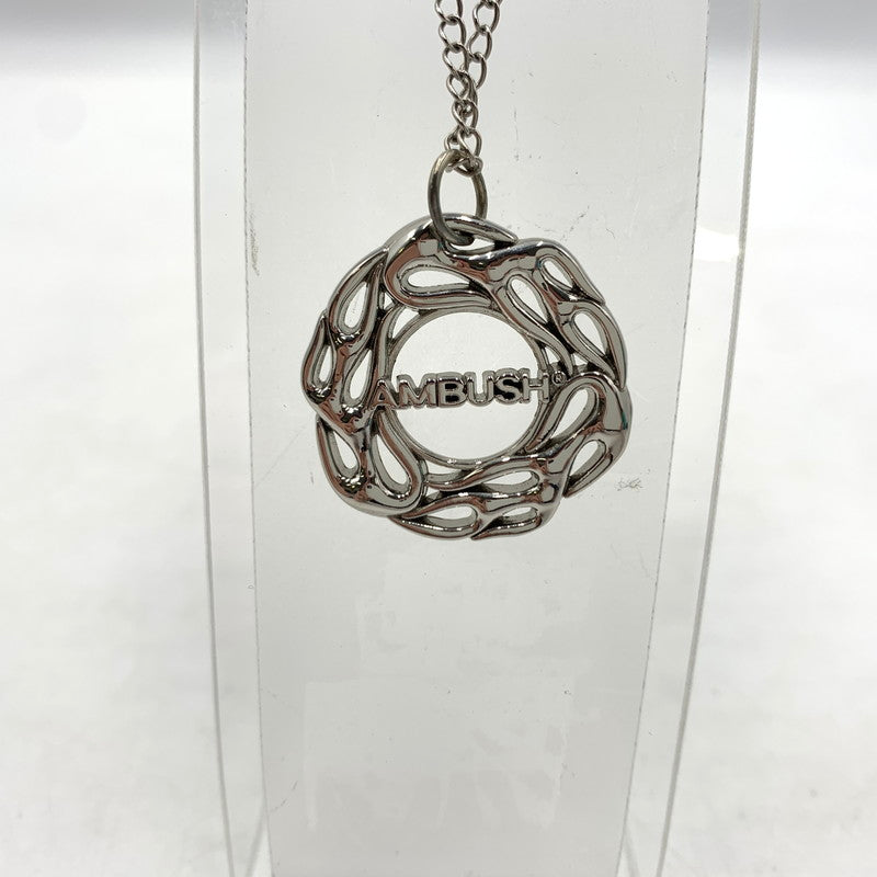 【中古品】【メンズ】 AMBUSH アンブッシュ FLAME NECKLACE フレイム ネックレス アクセサリー 合金メッキ 192-260503-ko-04-tei カラー：シルバー 万代Net店