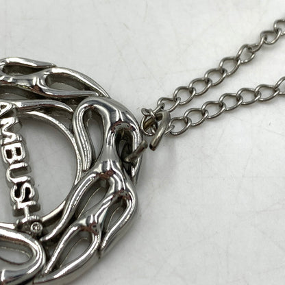【中古品】【メンズ】 AMBUSH アンブッシュ FLAME NECKLACE フレイム ネックレス アクセサリー 合金メッキ 192-260503-ko-04-tei カラー：シルバー 万代Net店