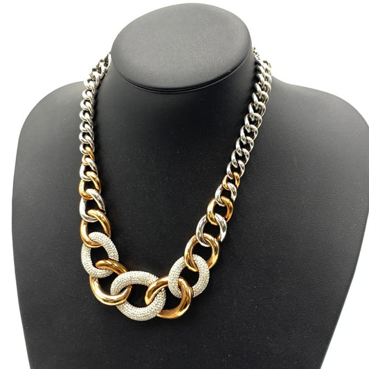 【中古品】【レディース】 SWAROVSKI スワロフスキー BOUND LARGE NECKLACE 5089276 バウンド ラージ ネックレス アクセサリー 192-260503-ko-20-tei カラー：シルバー/ゴールド系 万代Net店