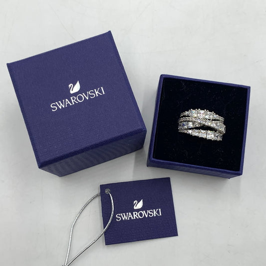 【中古品】【レディース】 SWAROVSKI スワロフスキー TWIST WRAP RING 5584646 ツイスト ラップ リング アクセサリー 指輪 192-260503-ko-16-tei サイズ：58 カラー：シルバー 16号 万代Net店